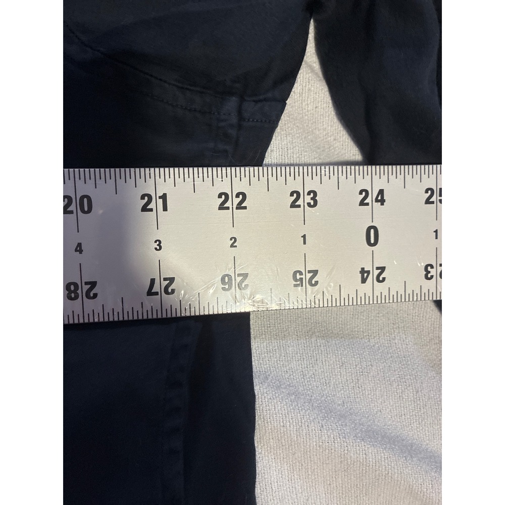 Armani Exchange Mens Black Pleated Bib Long Sleeve Button Down Shirt XL - Picture 8 of 9